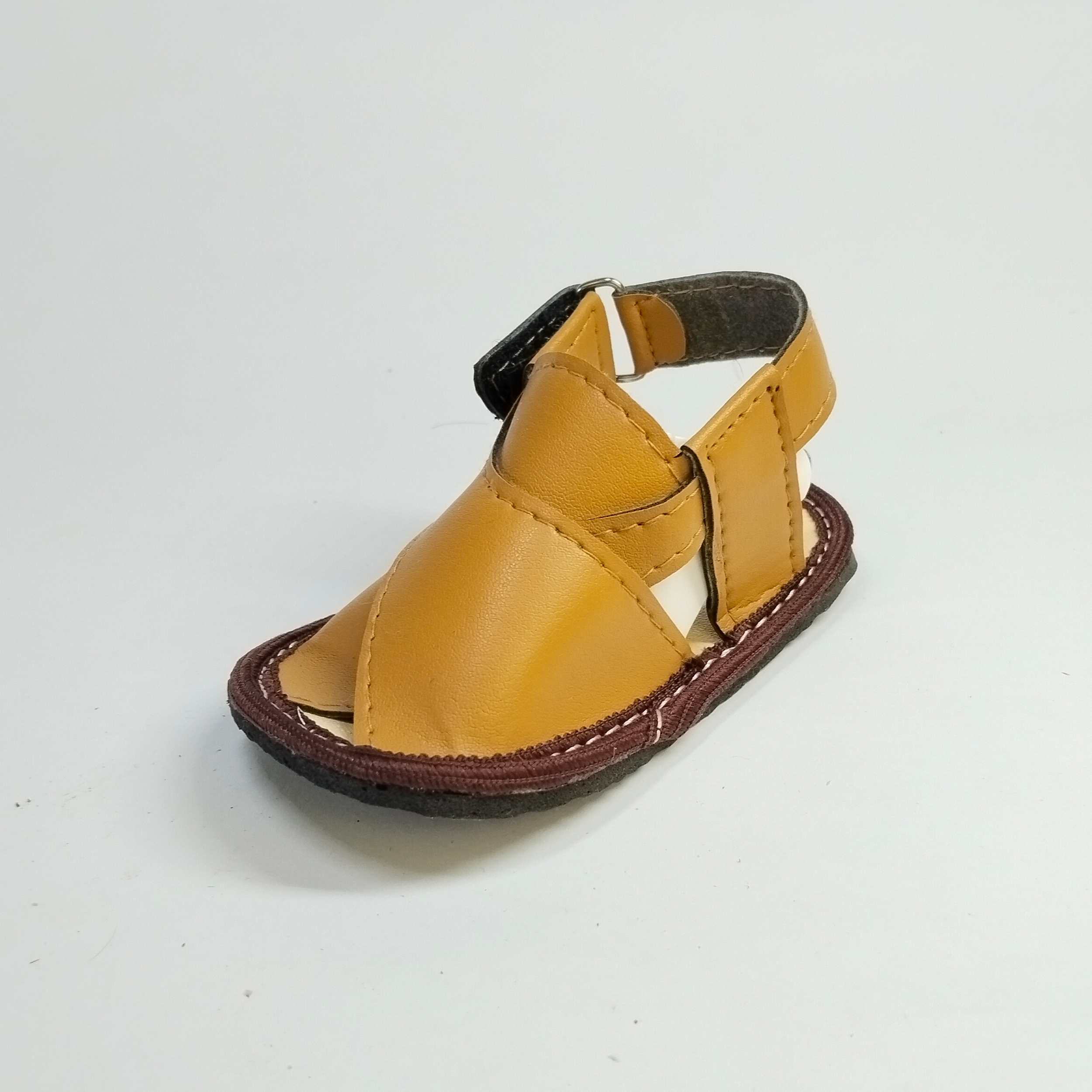 New Elegant Kids Casual Sandals, PU Leather Slip-On Peshawari Style, Sizes 1-4 for 0-12 Months