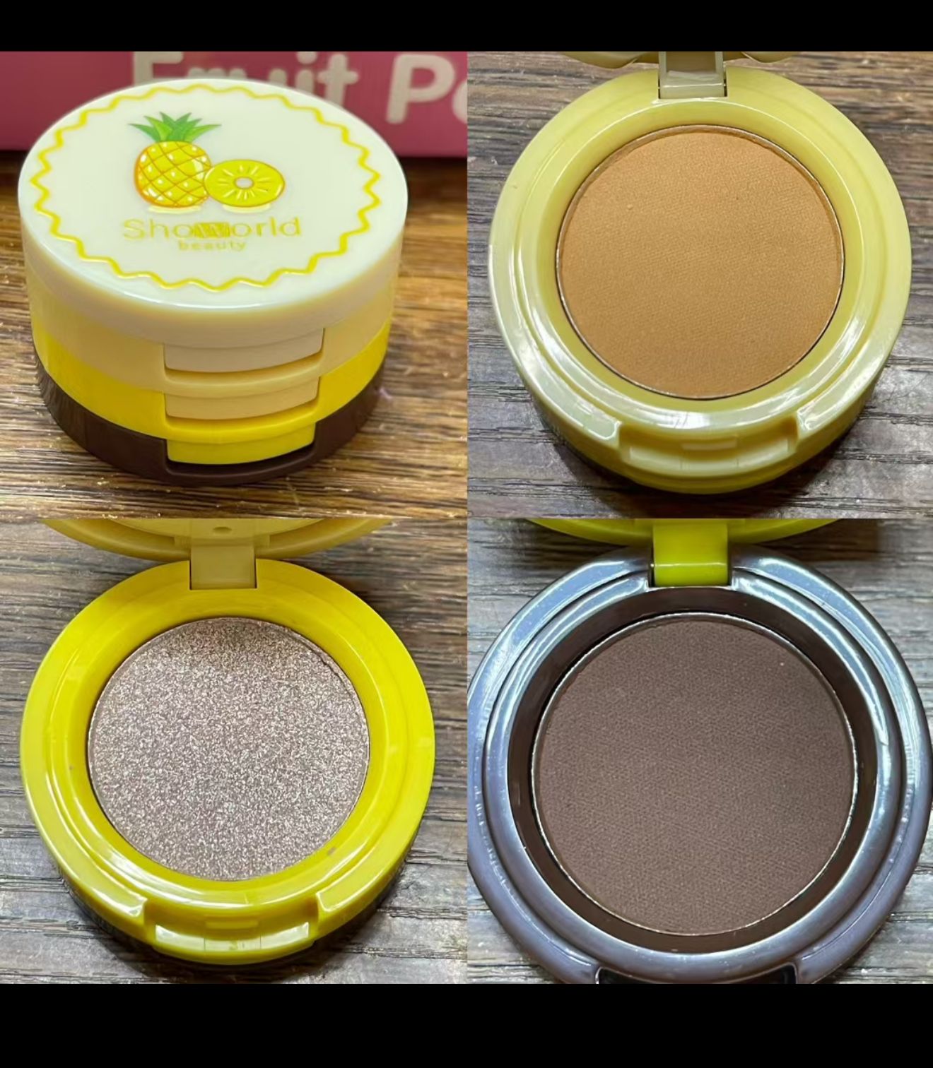 New 3 In 1 Matte Highlighter Blush Palette Pearly Blush Shiny Eyeshadow Multifunctional Face Makeup Palette Female Cosmetics