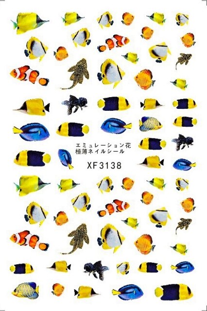 The Sea Nail Art Stickers Decoration Back Glue Self Adhesive Decal 3d Shell Nail Sticker Manicure Tropical Fish Nail Design Foil Buy Online At Best Prices In Pakistan Daraz Pk