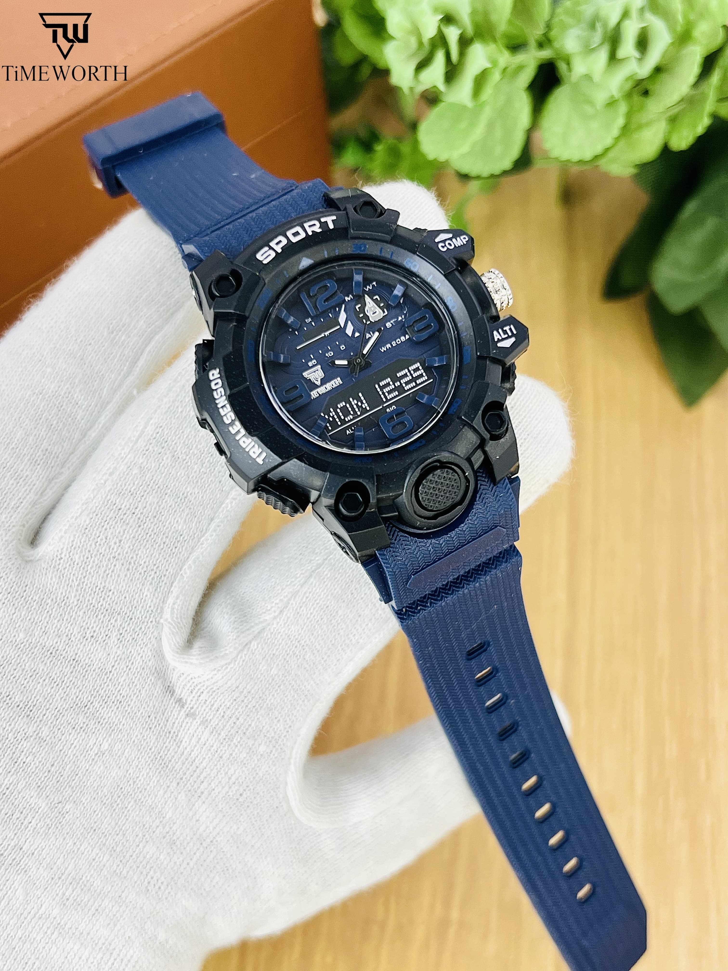Top Collection Military Men's Digital Sports Watch For Men Waterproof with LED Back light Watch for Men With Box