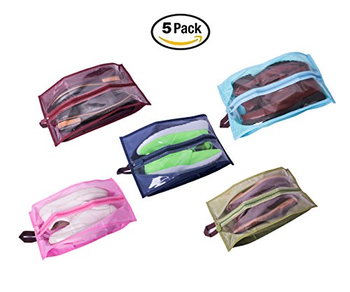 Pack Of 5 Shoe Organizer Travel Shoes Organizer Storage Bag High Quality