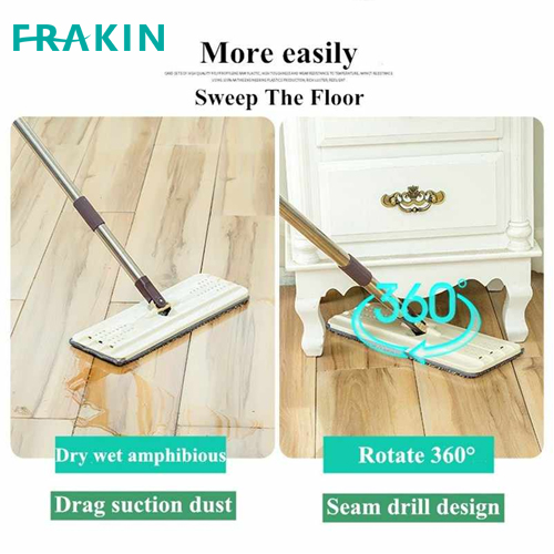 Buy 2IN1 Flat Squeeze Automatic Mop Bucket Avoid Hand Washing Floor