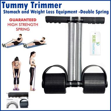 Tummy Trimmer Double Spring High Quality Belly Fat Burner Body Fitness Weight loss Machine Home Gym For Men and Women Exercise equipment