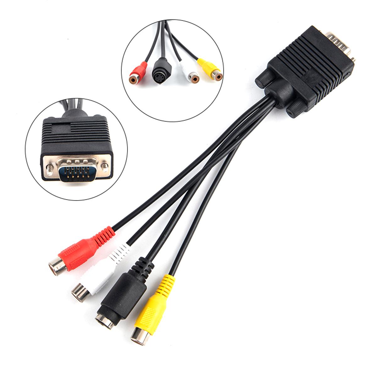 Daraz Pk Cable S Video A Vga 3RCA Converter Cable New VGA To Video