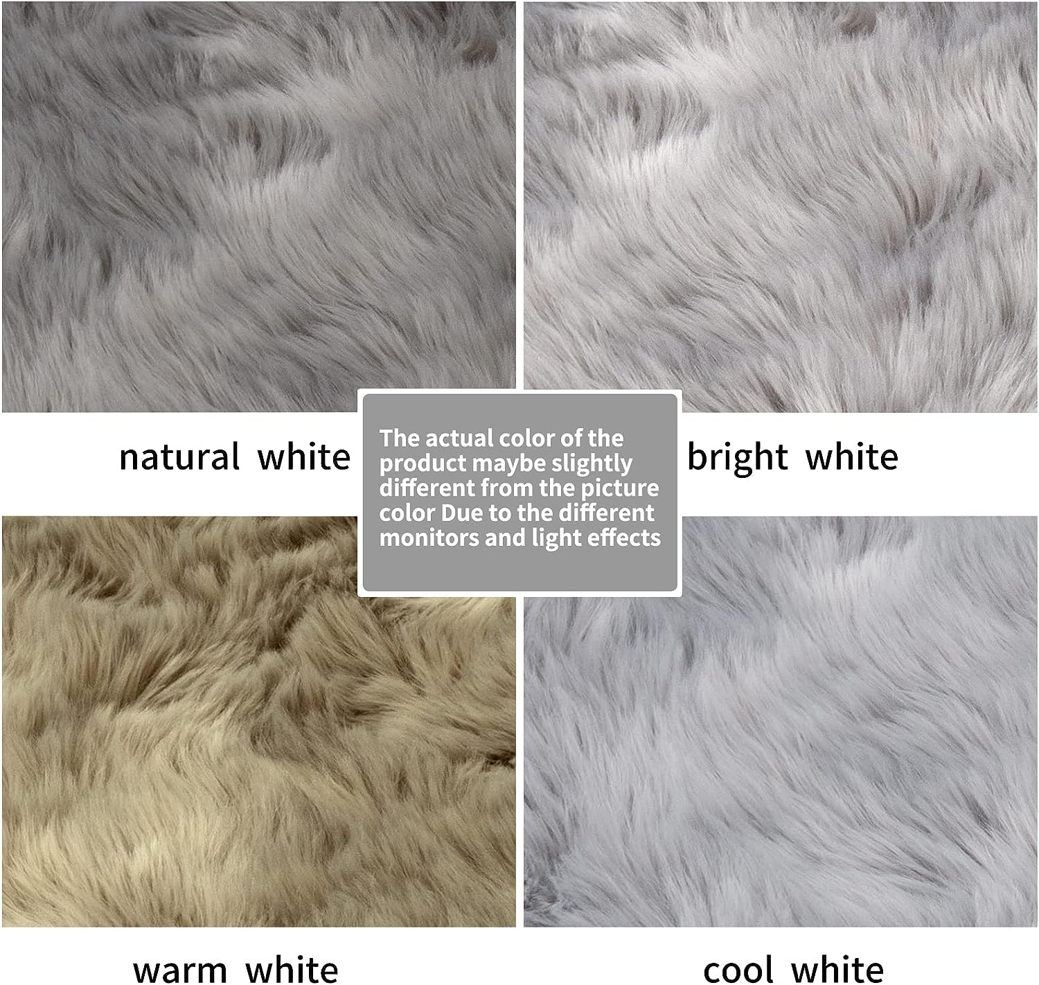Faux Sheepskin Rug Grey Sheep Foot Door Mat Rug 24inch x 39inch