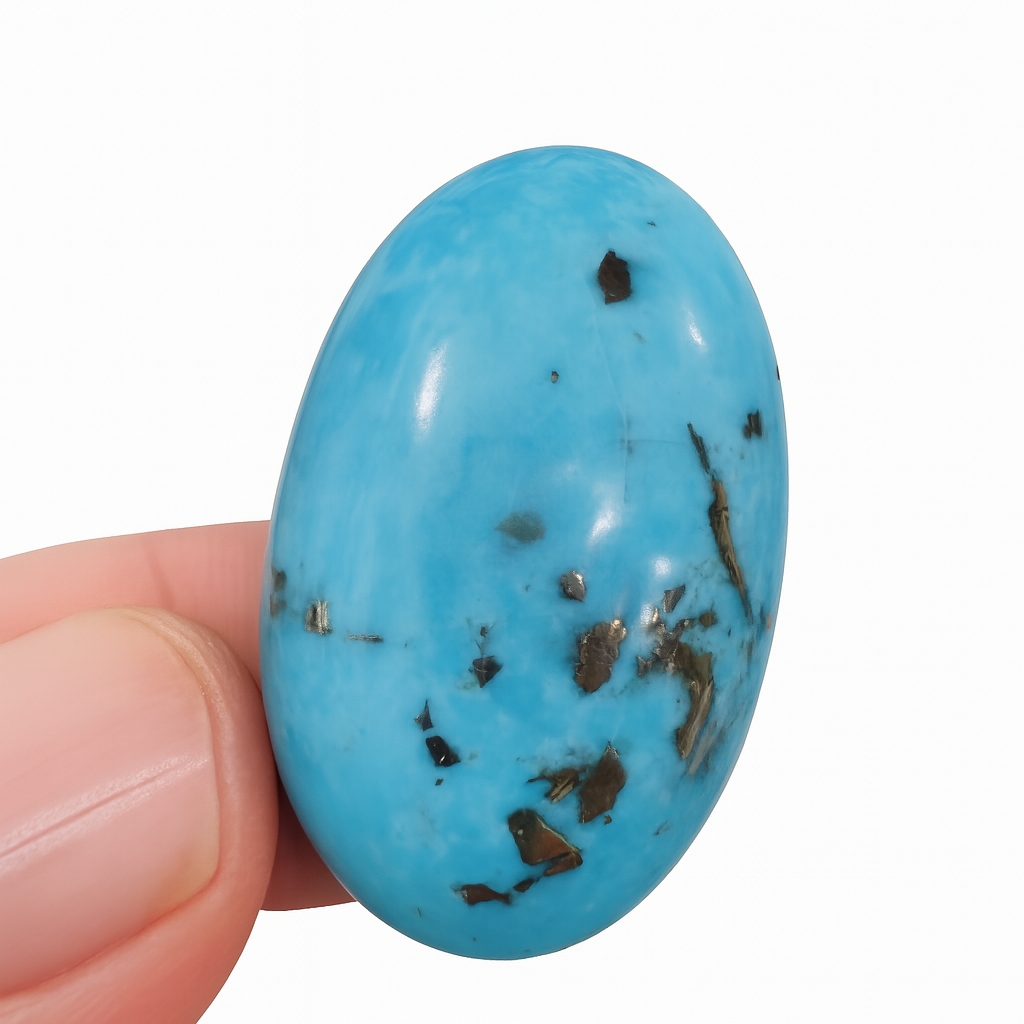 Shajri Feroza Elegance 💙 Premium Natural Turquoise Big Stone 25 CRT | Hussaini Firoza Ring Gem | Healing Crystal | Original Shajri Feroza for Men & Women | Trending Islamic Jewelry | Best Quality Semi-Precious Stone