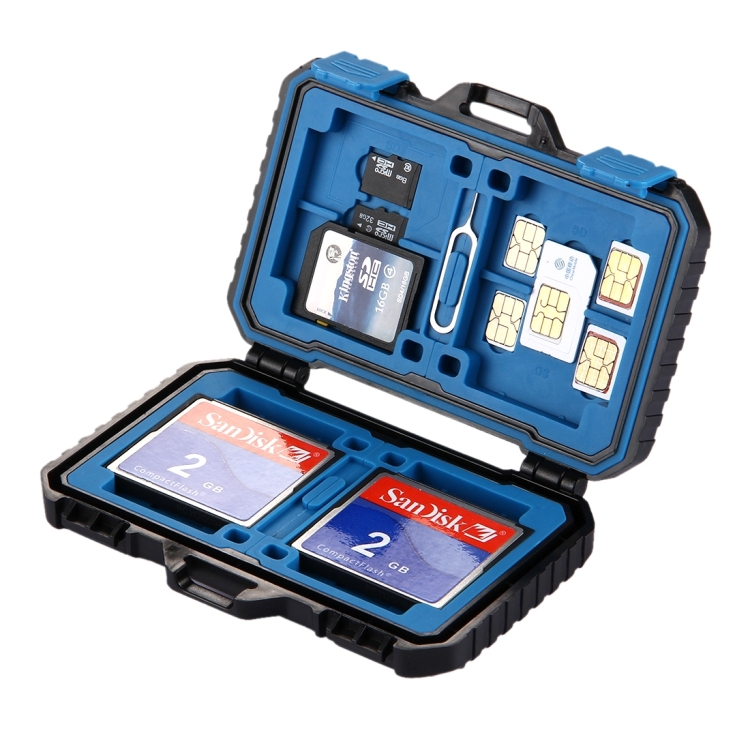 ENRG PULUZ 27-in-1 DSLR Camera Memory Card Case Water Dust Resistant Compact Storage Bag for CF SD TF SIM Cards Sim Pin Tool Size of Memory Cards and Standard Sims Micro Sims Nano Sims