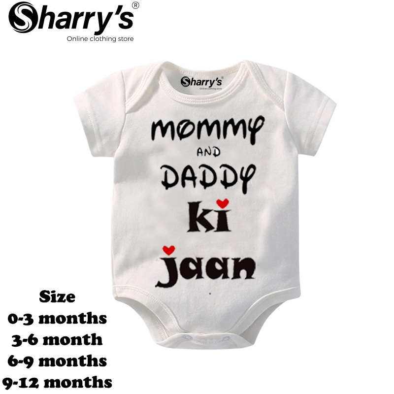 Sharrys Half Sleeves Baby Romper Bodysuit For Babies infant Onesis 0-14 Months Summer Wear Trendy Printed