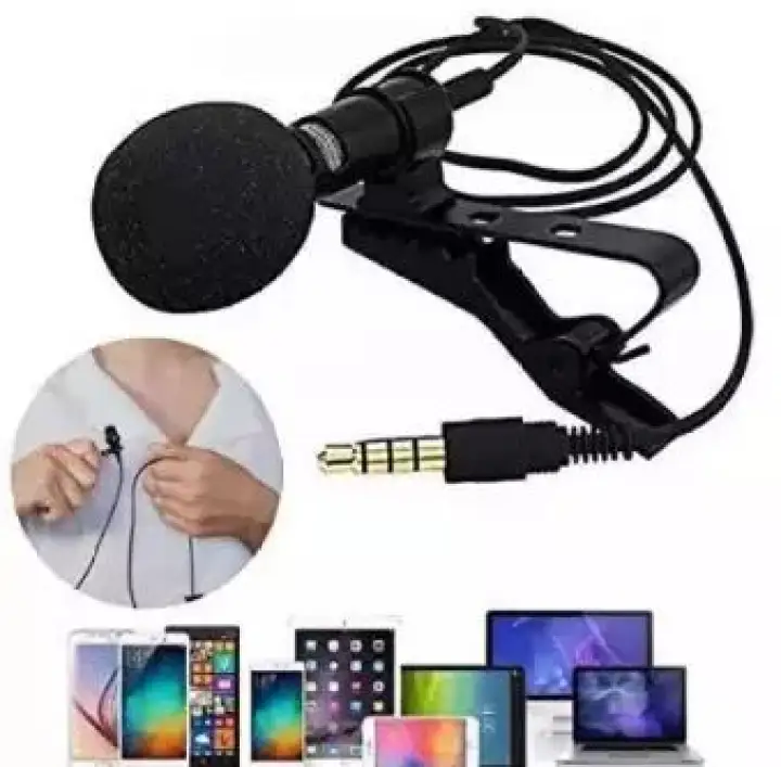 Clip On Lapel Lavalier Collar Mic Microphone 3 5mm For Dslr Other Equipment Best For Youtuber Mic Bl Ack Buy Online At Best Prices In Pakistan Daraz Pk