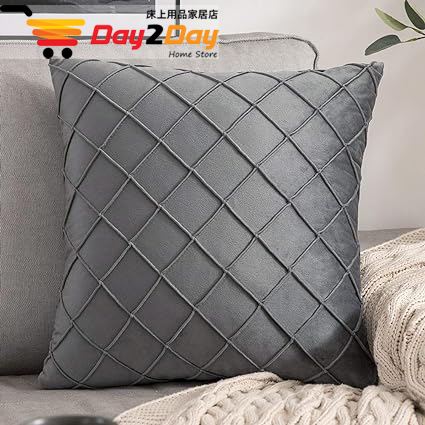 Diamond Dutch Velvet Cushion Cover – Soft, Embossed & Stylish Sofa Pillow for Home Decor