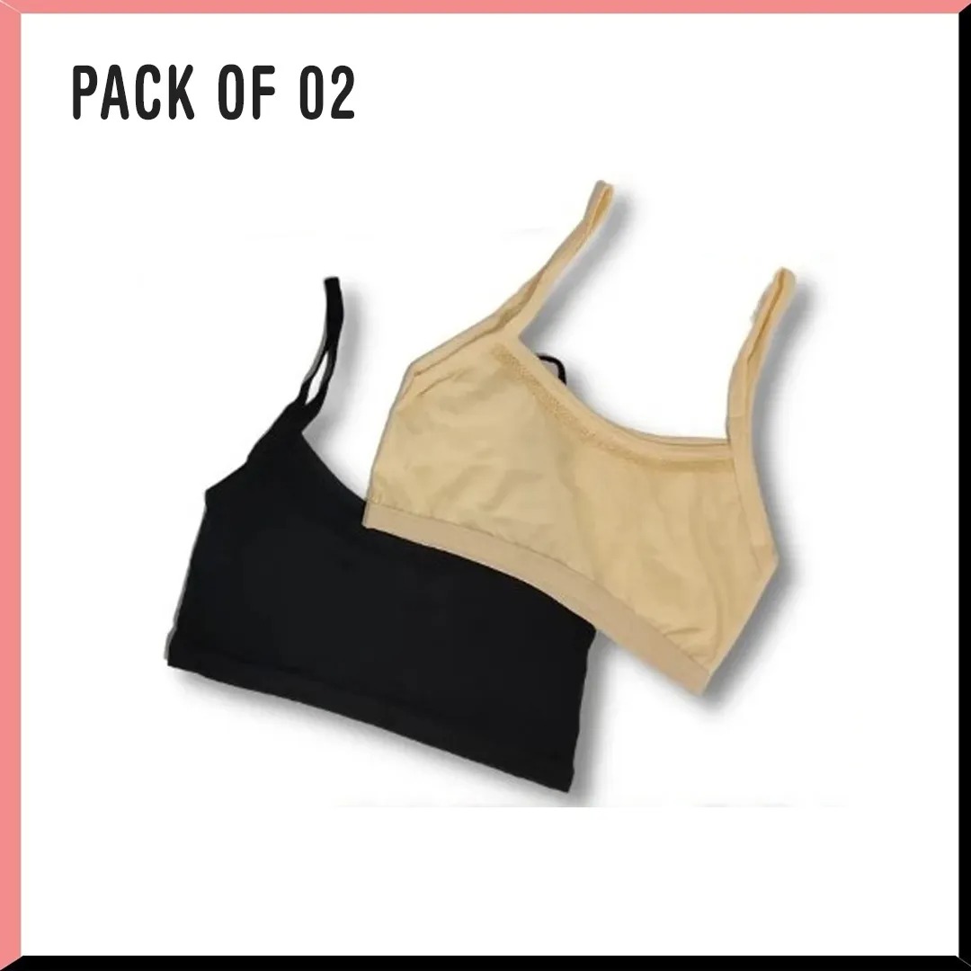 Linmart 1 pcs Cotton Bra Vest Pack for Girls - Comfortable, Breathable Fabric, Multiple Sizes
