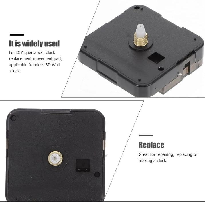 Elegant Silent Sweep Movement Wall Clock Mechanism with High-Quality Silent Movement  (SeaRose)
