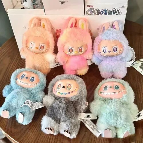 Labubu Doll Blind Box v3 Big Into Energy | 7inches / 17cm Original Size Pop Mart Labubu Dolls Toy Key Chain Labubu Plushie Monster | Labubu Big Into Energy Collection with Hanging Loop