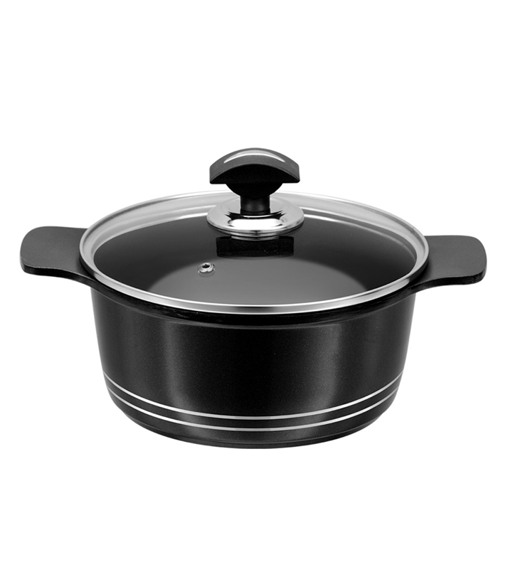 Pentola Akao Circular 20 Cm – Made In Japan, Alluminio Anodizzato, 2,6 Litri, Spessore 0,9 Mm