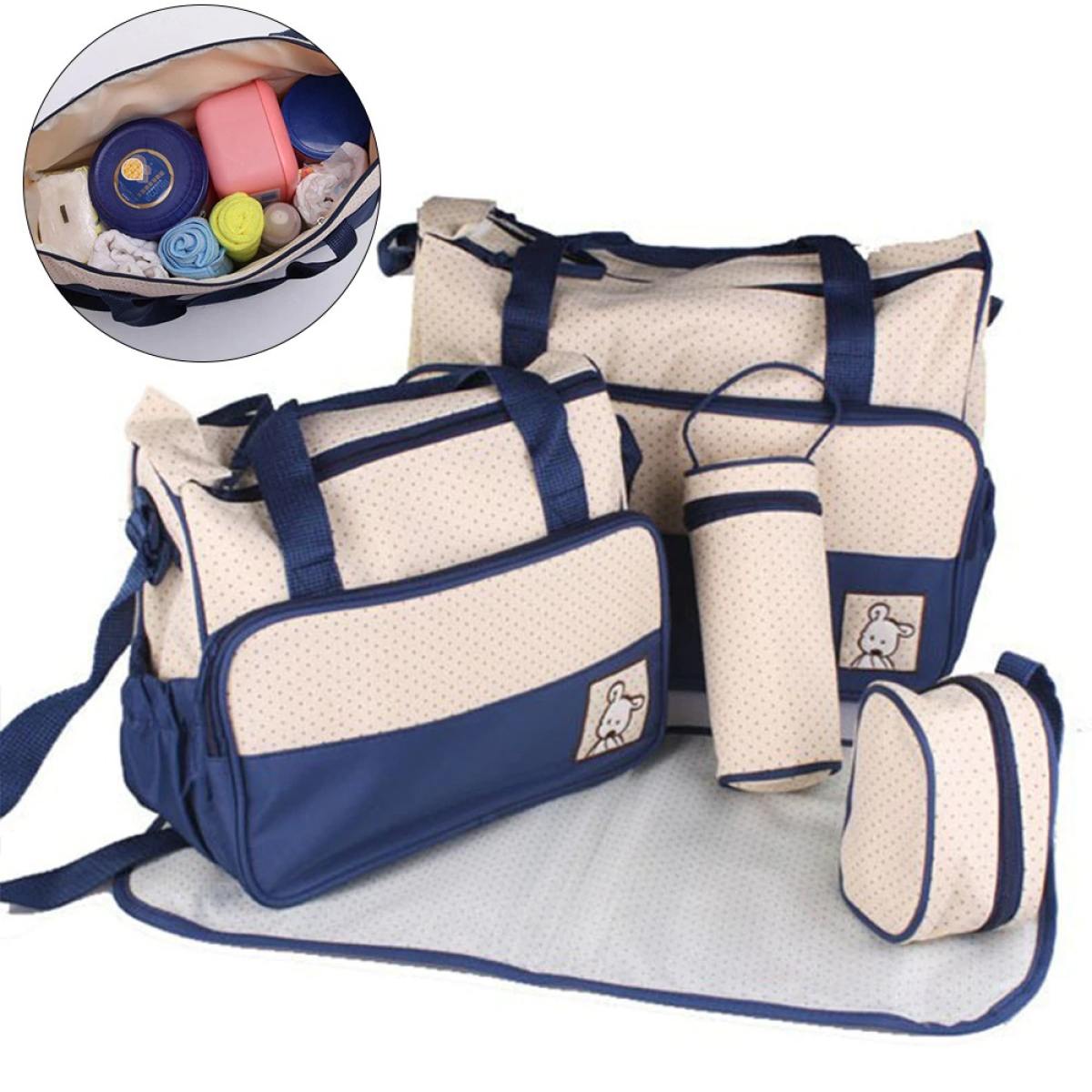 Baby Diaper Bag 5pcs Multicolor