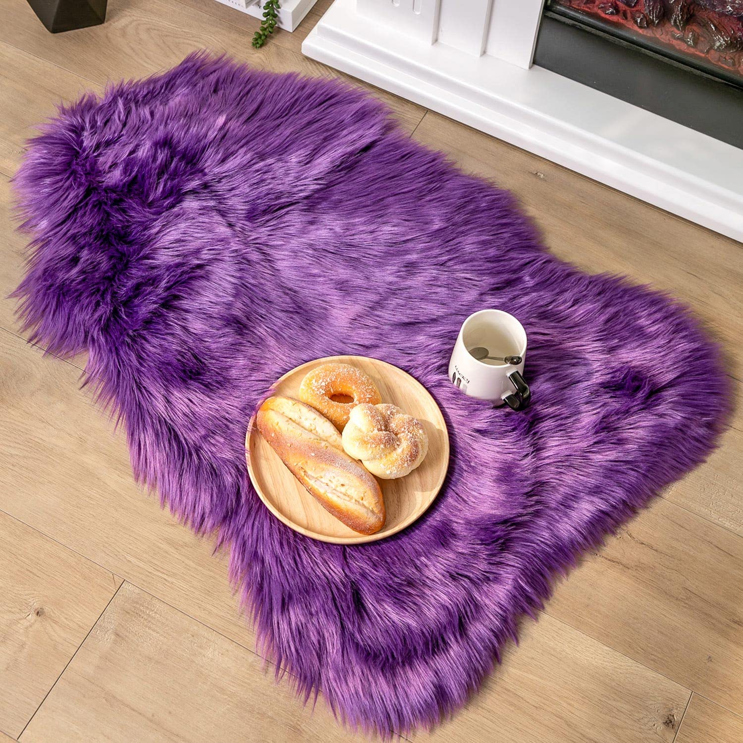 Faux Sheepskin Rug Sheep Foot Door Mat Rug 2ft x 3ft