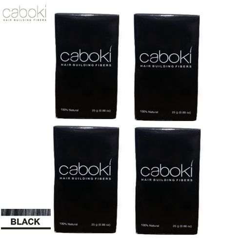 Caboki Hair Fibers 25g Black Pack Of 4