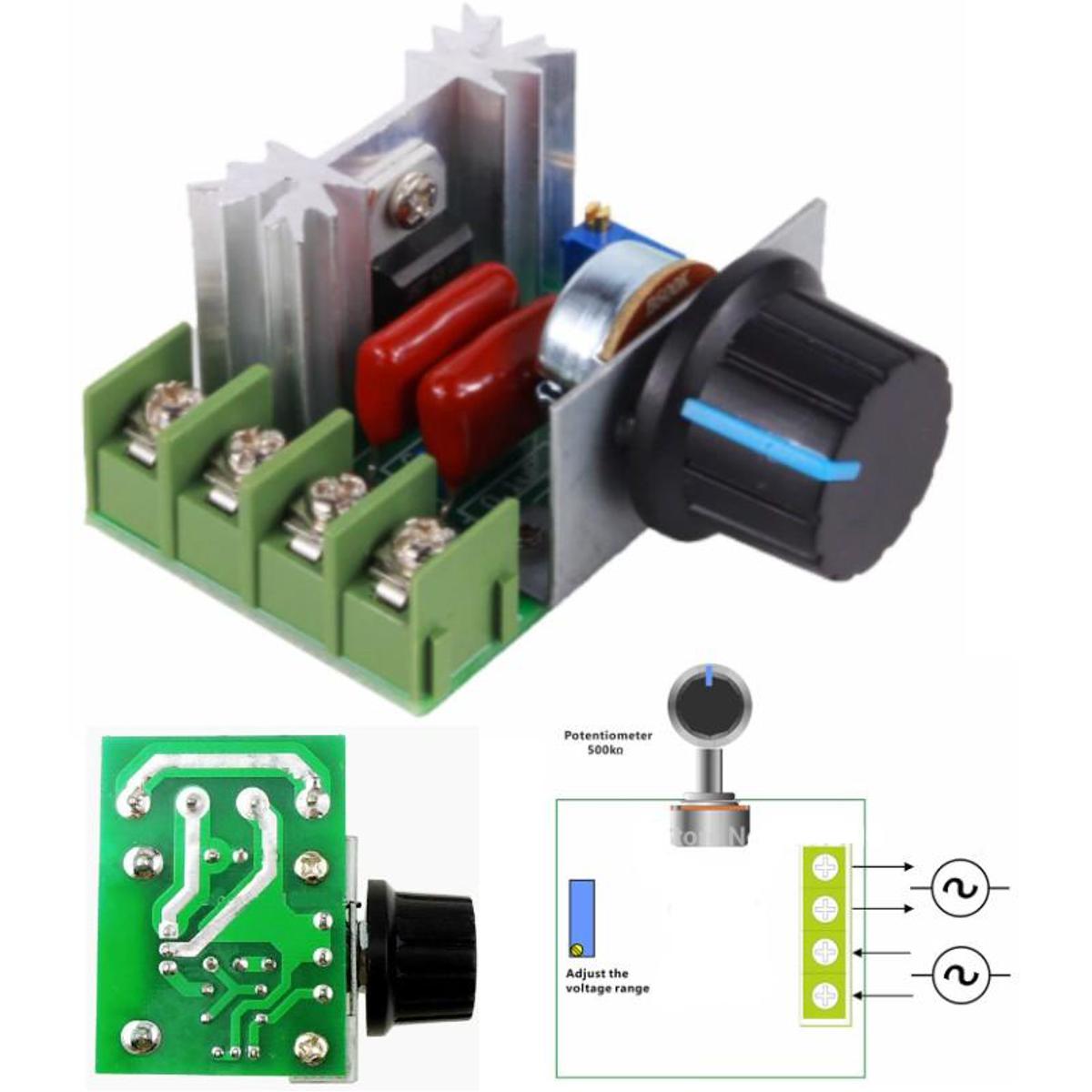AC 220V SCR adjustable Voltage Regulator Module speed controller