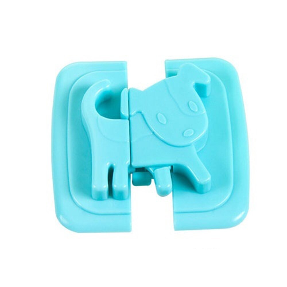 1Pcs Puppy Shape Safety Locks For Refrigerators Door Baby Safe Protection From Children Lock Castle Security Blocker Padlock