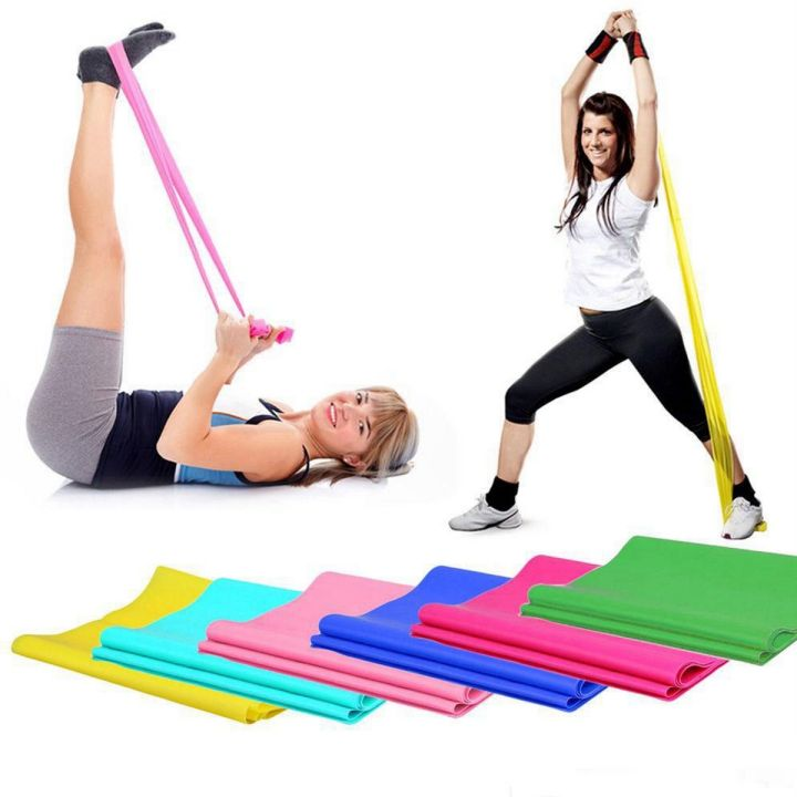 Fitness Band Unisex Yoga Sports Elastic Expander Resistance Bands Elasticas Pull Rope Crossfit Bodybuildiing - 1 Piece Random Color