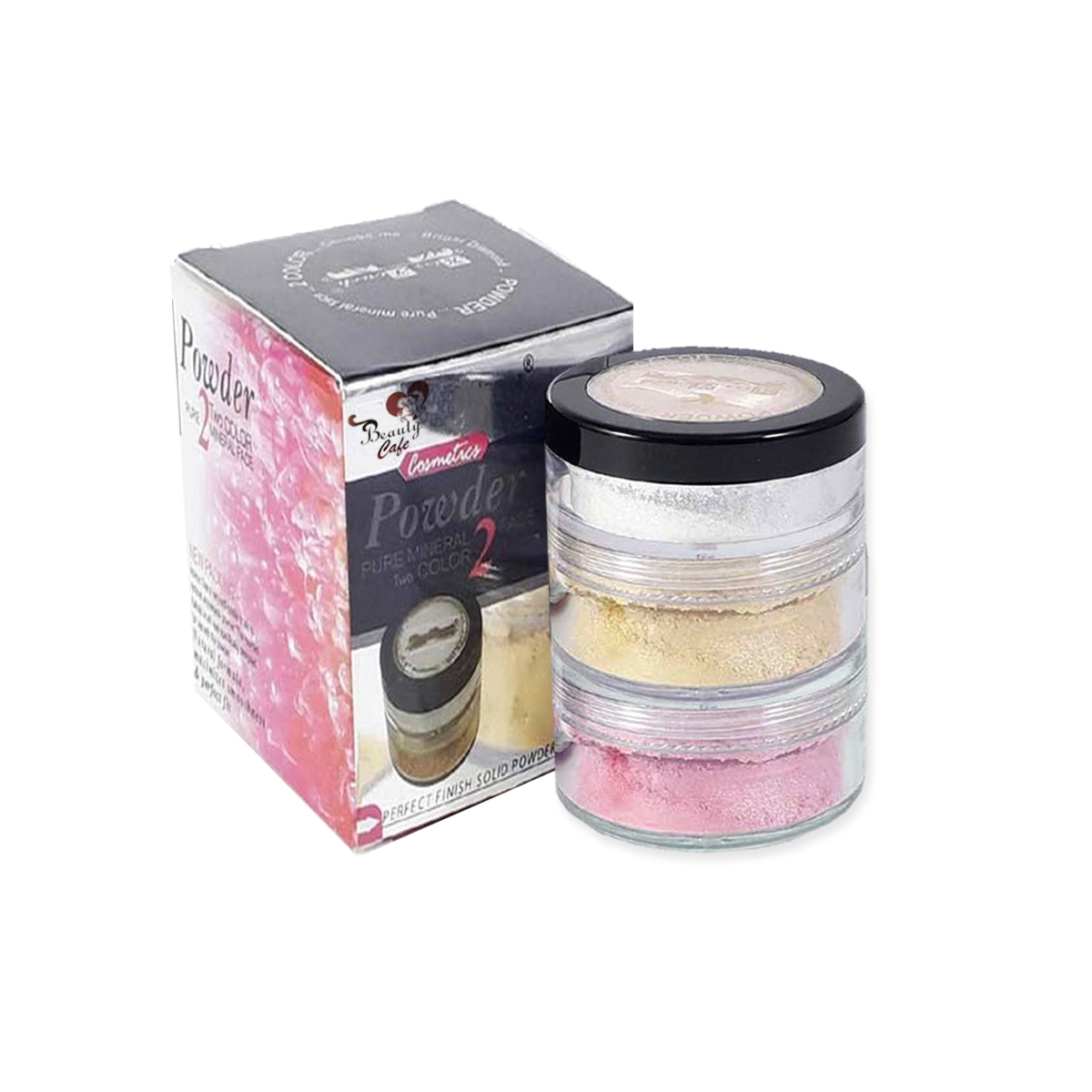 3 Color HD Pure Mineral Matte Finish Fixing Loose Face & Body Shimmer Shine Powder For Makeup - Trendy Color Shiner Highlighter Make up Palette Kit Cosmetic