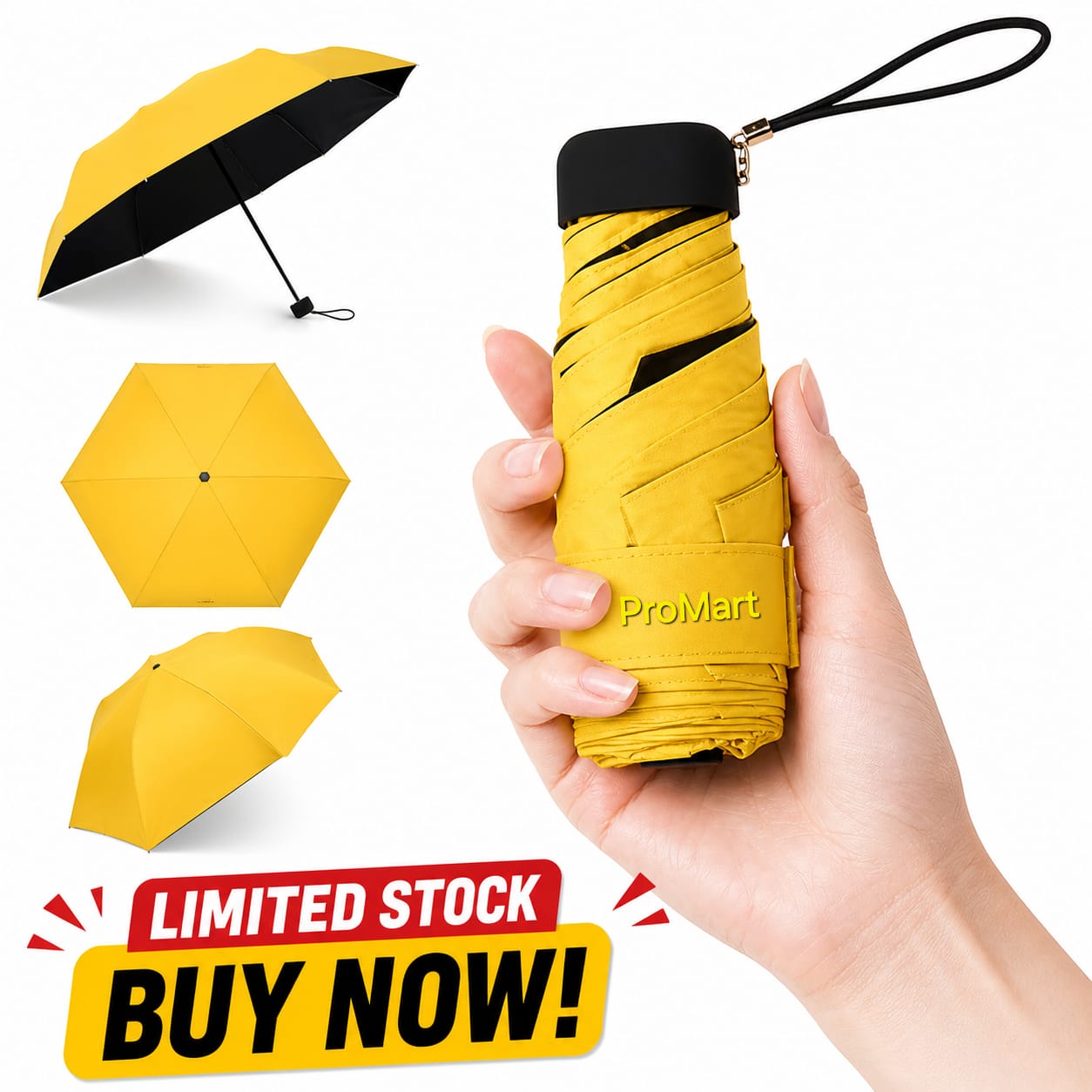Mini pocket umbrella for rain, folding vinyl umbrella with UV ultraviolet protection, pocket sunshade, capsule - Lite Green