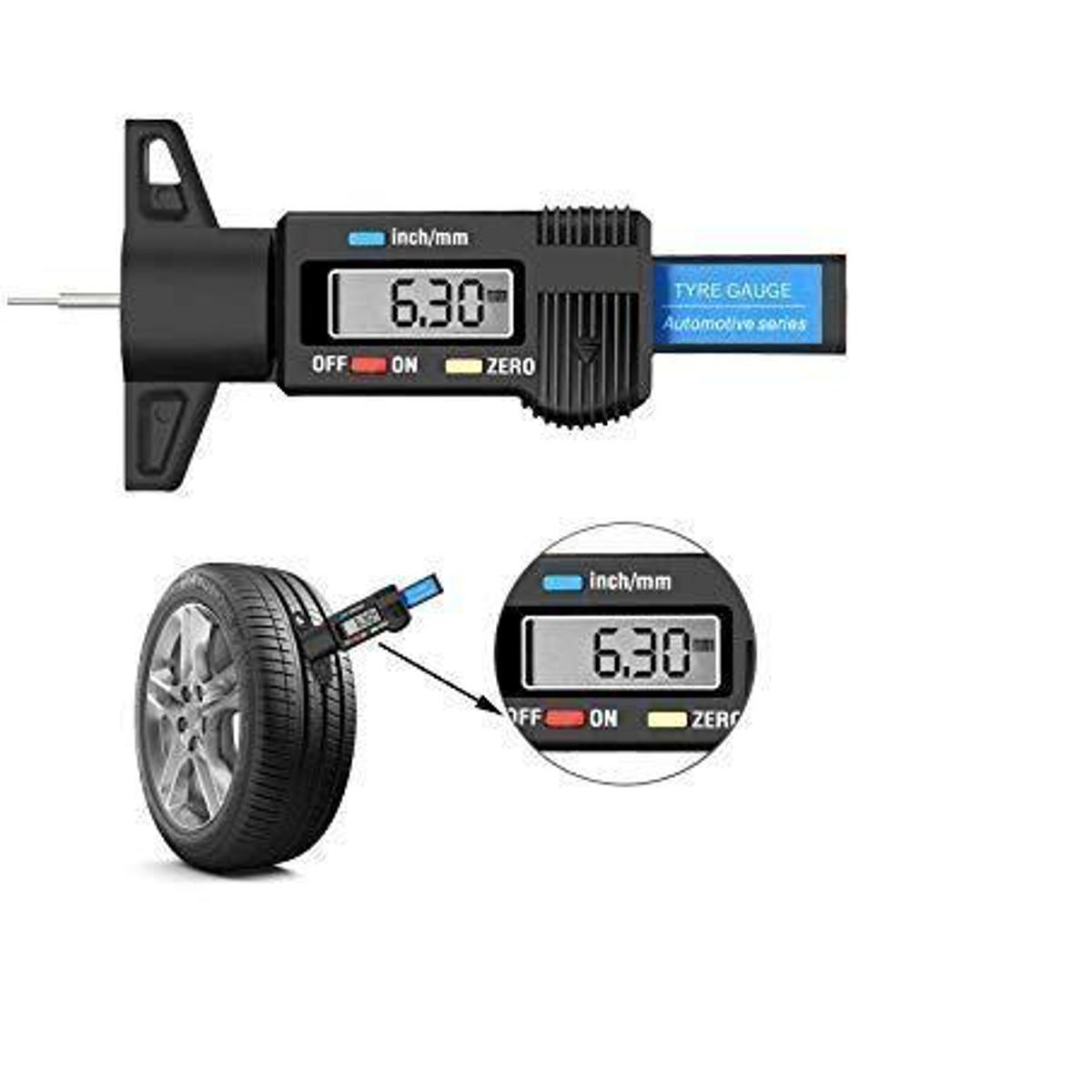 Digital Tyre thread measure gauge By Ezetekk | Daraz.pk