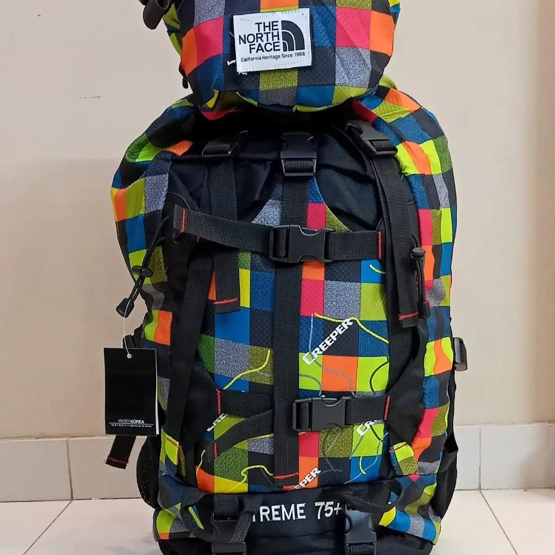 MIX COLOR North face Hiking Backpack bag 65+5L Traveling Camping