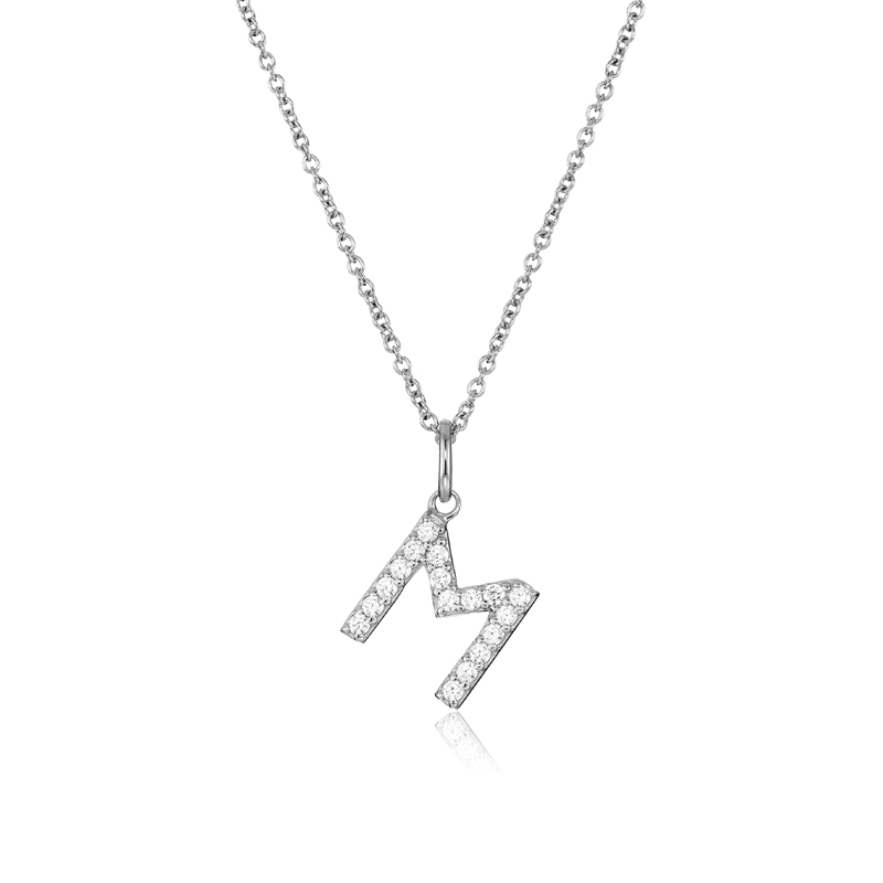 Silver Stainless Steel Alphabet Necklace/Locket/Pendants for Girls & Women with Chain - A to Z Your Name Alphabets