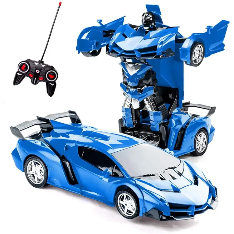 remote control transformer toy car with lights