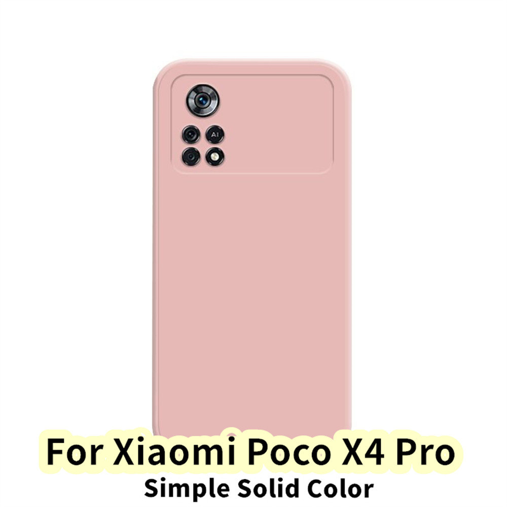 HAOYE Cover Per Xiaomi Poco X4 Pro 5G - Custodia In Silicone Morbido Con Motivo Marmo E Brillantini, Rosa Fiore - 4