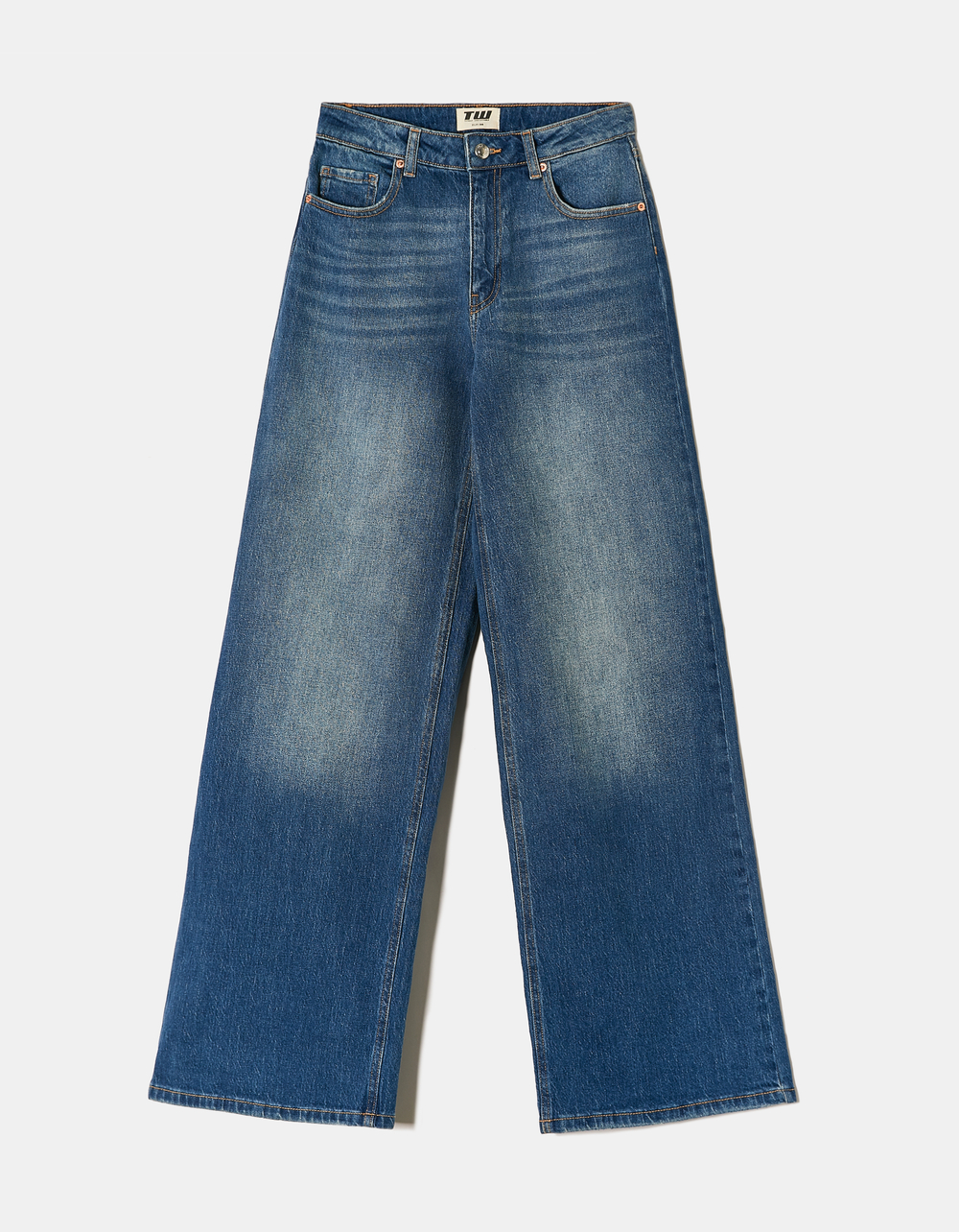 ZARA Denim jeans Wide Leg  Baggy Style Straight Pants For Women