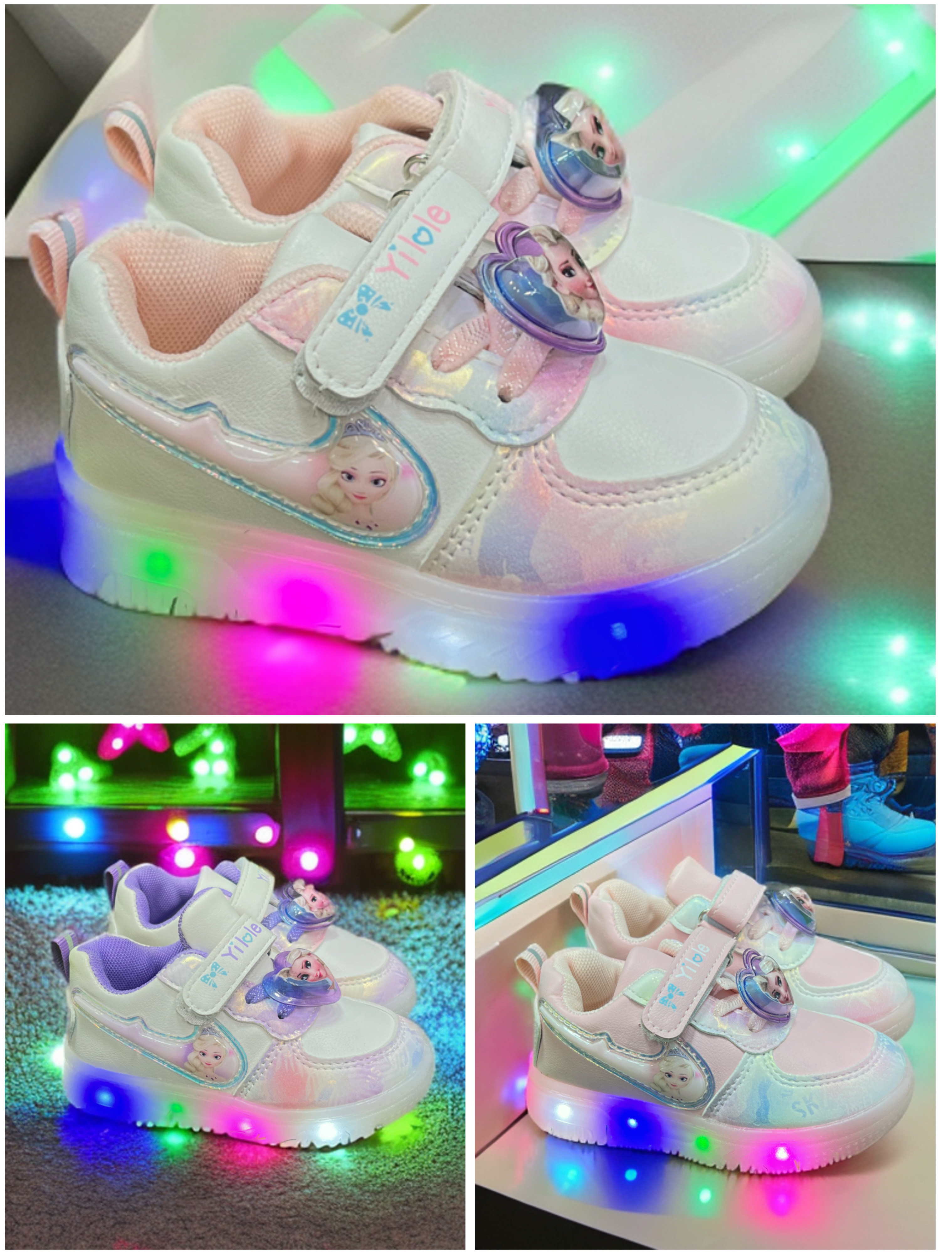 LEDs Lights Joggers for Kids Girls