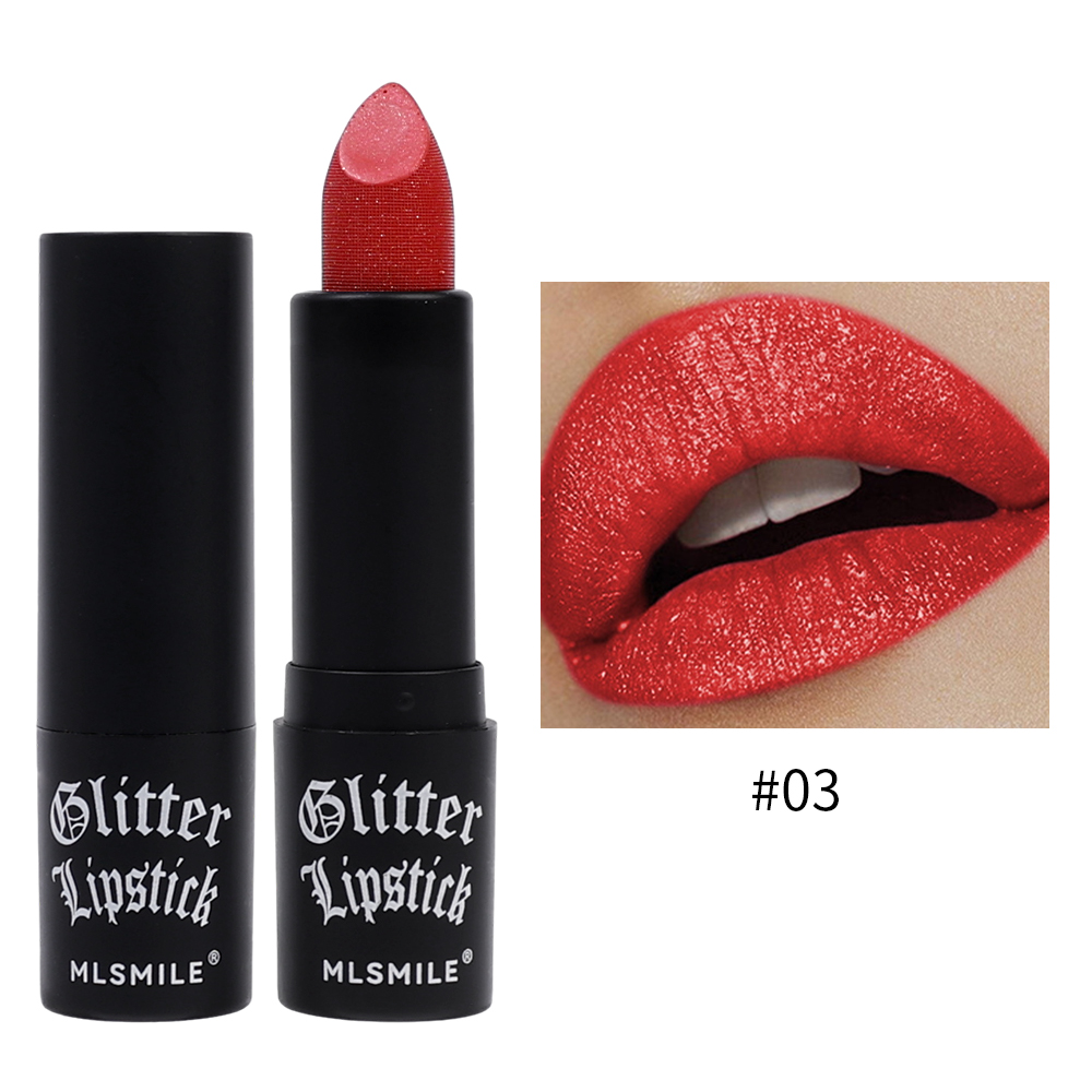 Glitter Lipsticks Diamond Pearlescent Nude Mermaid Lip Tint Matte Nonstick Lasting Shimmer Lip