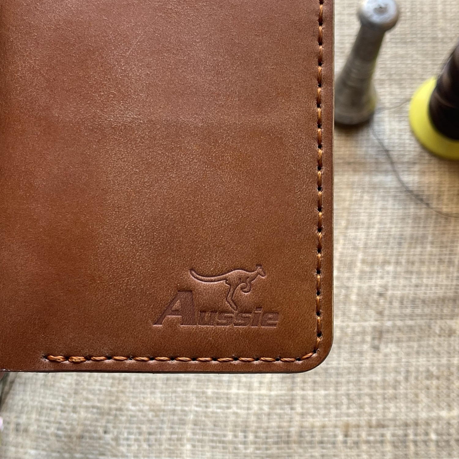 Luxury Handmade Genuine Leather Pass Cover Brown RFID