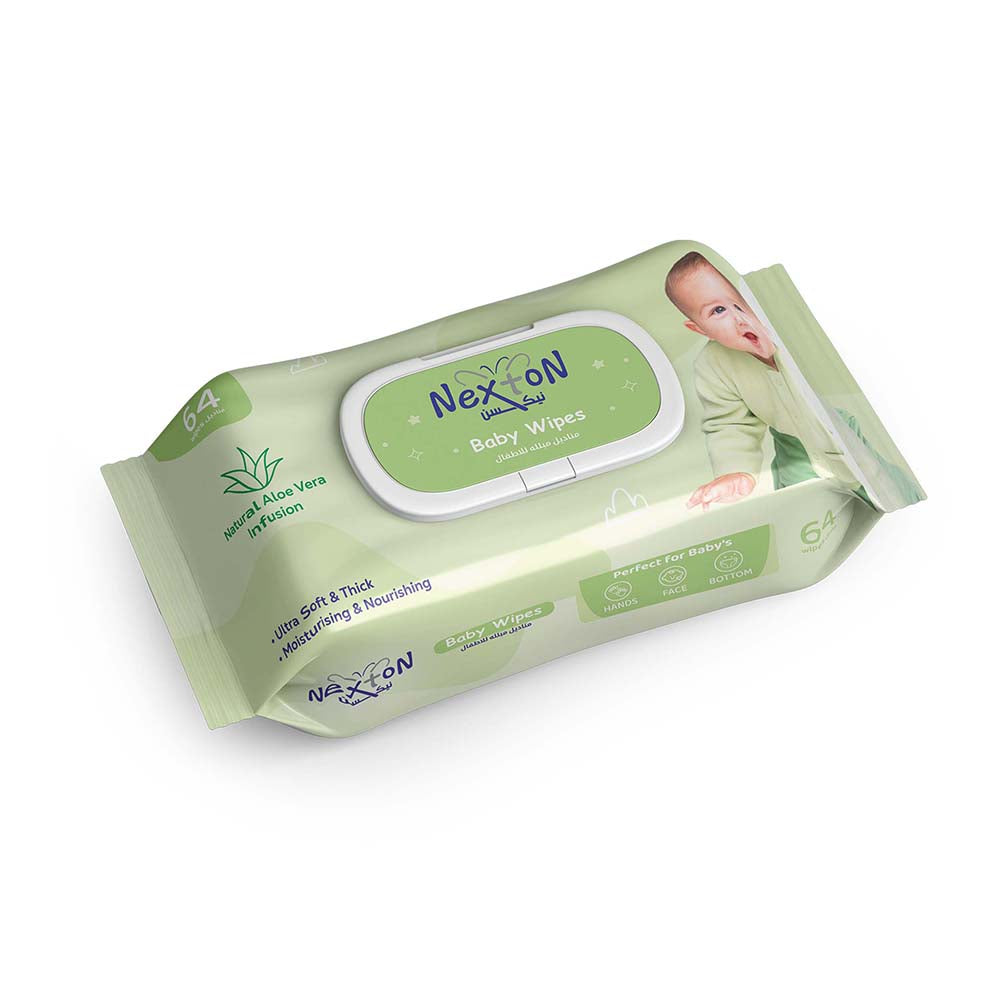 Baby Wipes Aloe Vera | Baby Cleansing Wipes | 64pcs