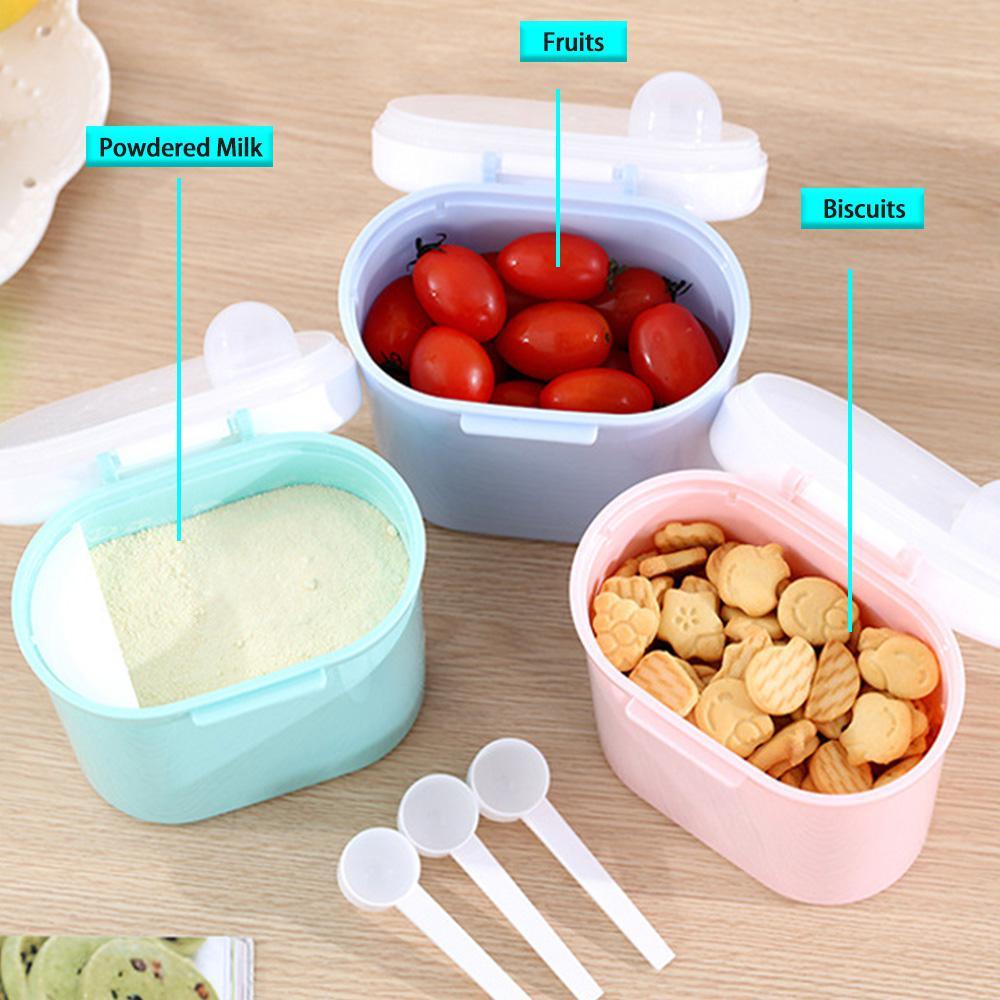 Portable Milk Powder Storage Box With Spoon ,BPA Free Milk Powder