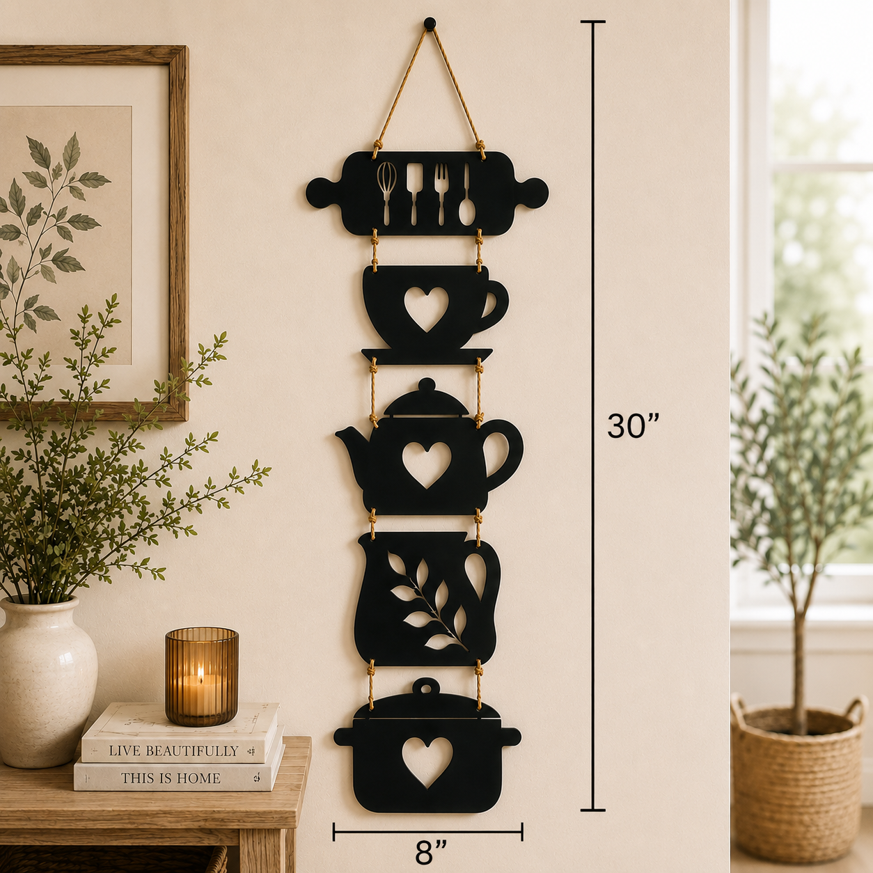 Zii Traders 3D New Unique Design Kitchen Wooden Wall Art From Laser Cutting I Wall Art I Wall Art For Kitchen I Kitchen I Kitchen Accessories I Kitchen Gadgets I Kitchen OrganizersI Kitchen Decoration Items| kitchen decoration | kitchen art | kitchen tool