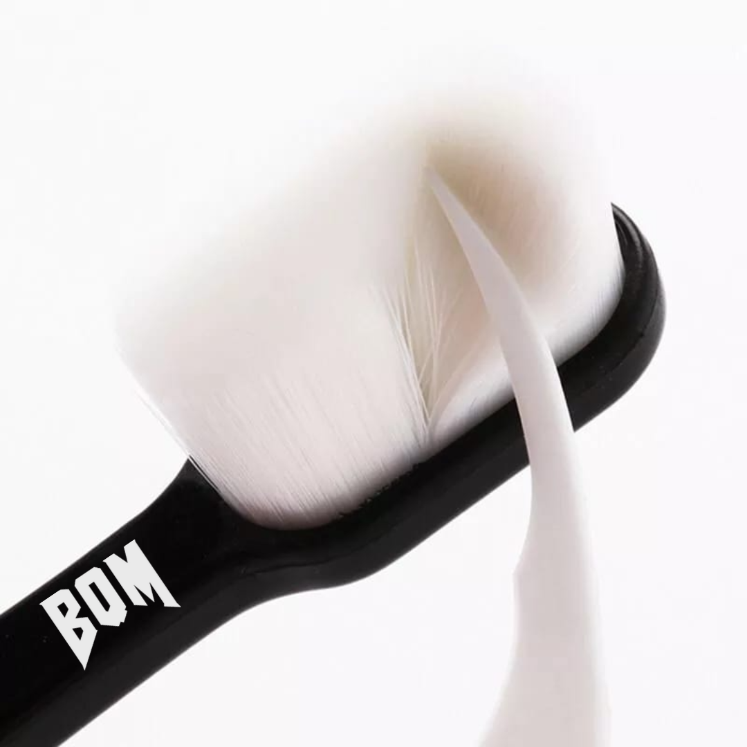 Ultra Fine Soft Toothbrush Nano Bristle Adult Tooth Brush Teeth Deep Cleaning Dental Oral Care Antibacterial Gum Health Hygiene Super Micro Toothbrushes For Sensitive Gums Fiber Thin Hair Whitening Superfine Thick Wave Bristled Cleansing Handle