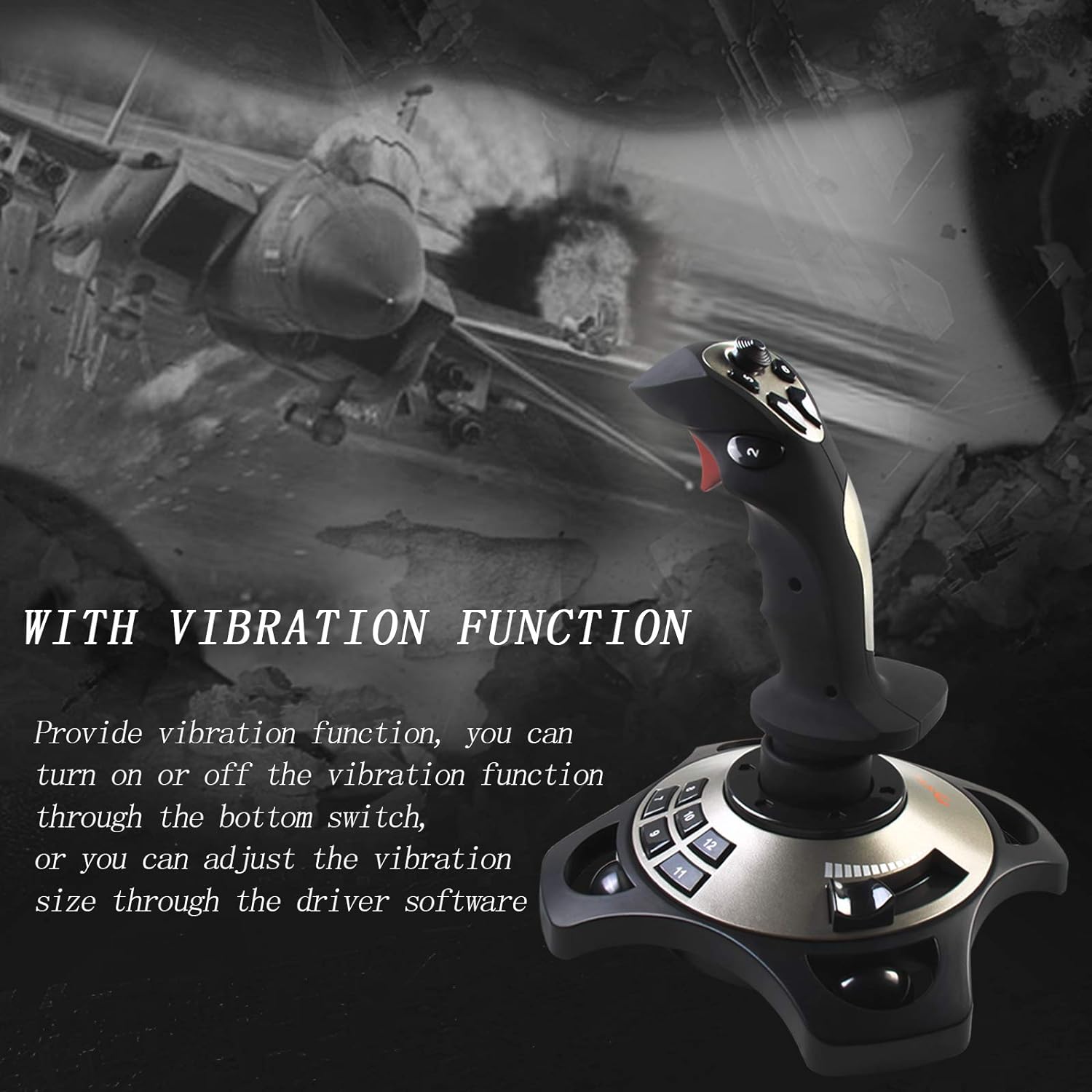PXN 2113 Wired Flight Joystick Gaming Controller for only PC