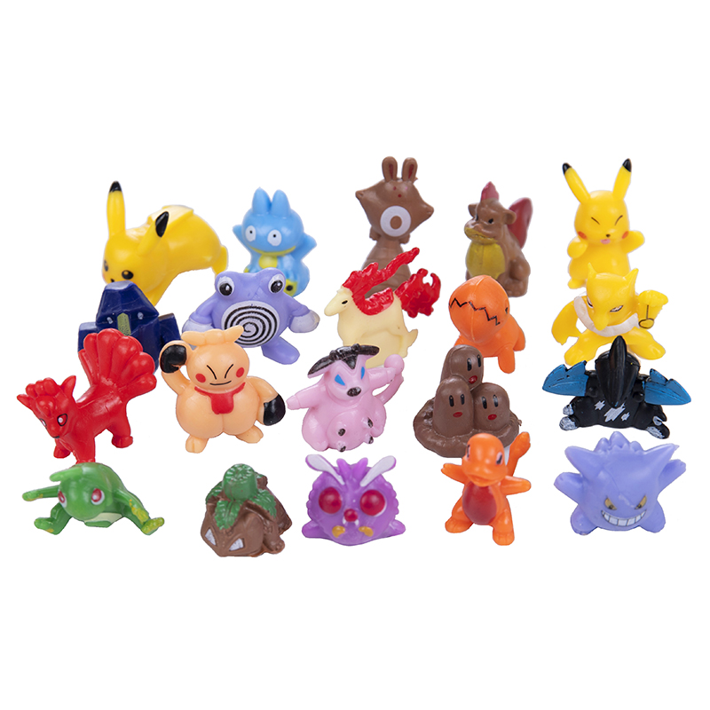 Pack of 10 – Pokemon Action Figures Elf Model Pikachu Lunala Charizard Action Figure Model Pokemon Elf-ball Toy Set Kids Collectible Gift – 4-6cm