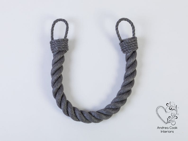"Handmade Jute Rope Curtain Holder – 18 Inches | Rustic Tieback for Boho & Natural Home Decor"
