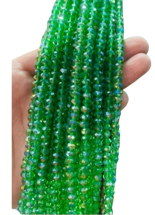 6mm Crystal Beads (80+ Pieces) for DIY Jewelry Making & Clothing Designs – High-Quality AB Crystal Beads | Yarn Vista