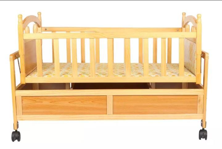 Baby Cot Wooden Bed Baby Cradle Baby Swing