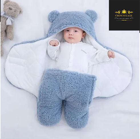 Crownstage Premium Soft Cotton Blend Baby Swaddle Blanket  Newborn to 6 Months  Unisex Wrap Sleeping Bag 13x28 Inches