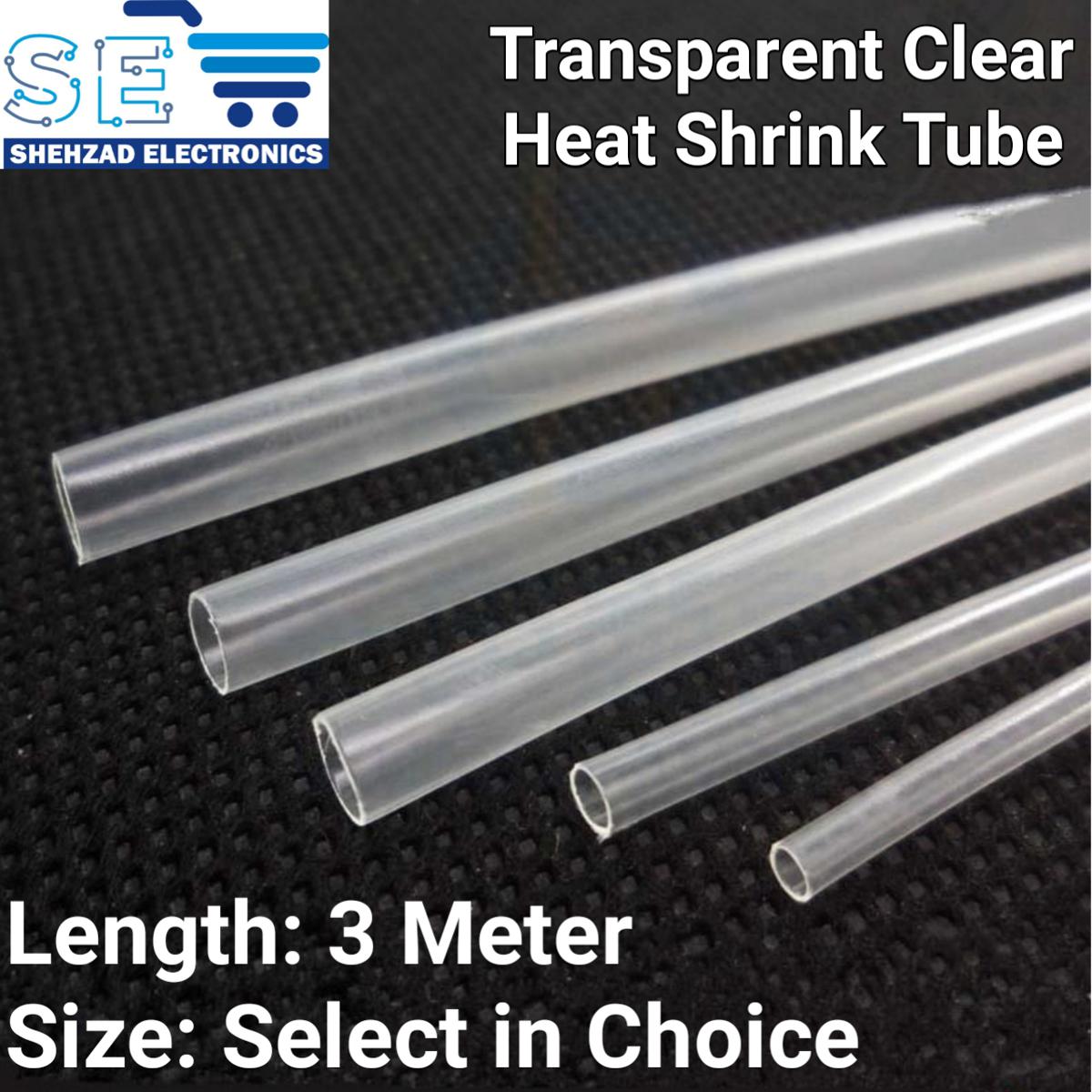 3 Meter Transparent Heat Shrink Tube Clear Heat Shrinkable Tubing Wrap Wire Wrap Wire Sell Connector Cable Sleeve