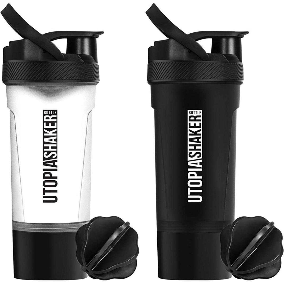 Gym Shaker Bottle Water Bottle Fitness Sports Classic Protein Mixer Shaker Bottle (24-Oz)