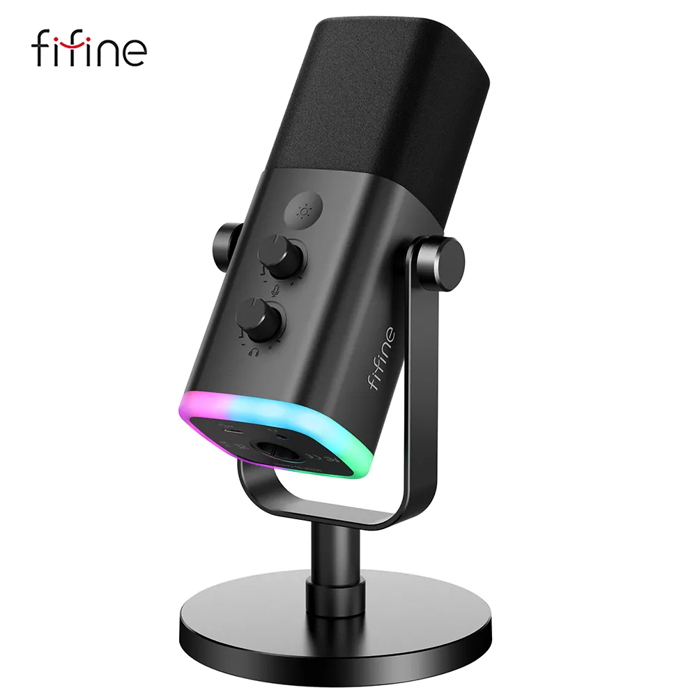 FIFINE AmpliGame AM8 XLR/USB Dynamic Microphone for Podcast Recording