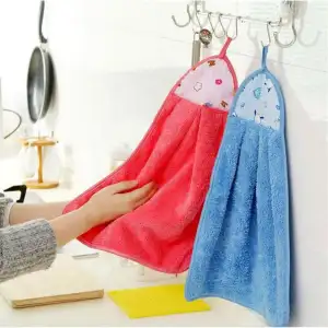 6pcs Hanging Kitchen Towels Hanging Hand Towels Ultra Absorbent