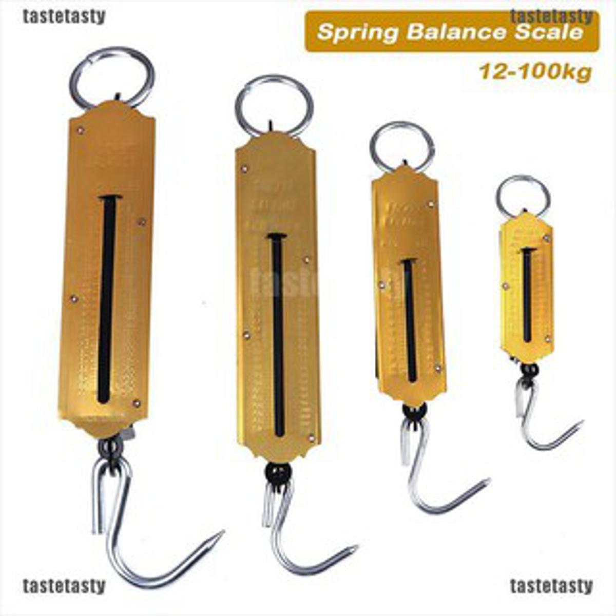 Analog Weight Machine Weight Scale Luggage/Fishing Pocket Spring Balance Weighing Scales 25KG 50KG 100KG